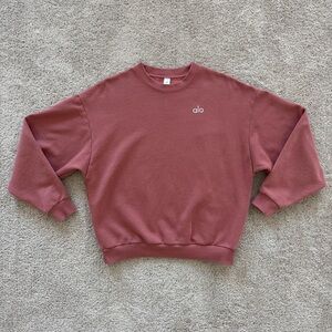 Alo Accolade Crew Neck Pullover Sweatshirt Women Sz Small